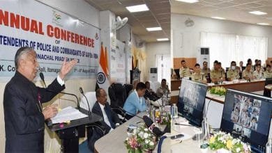 Arunachal Governor addresses annual conference of SPs and Commandants