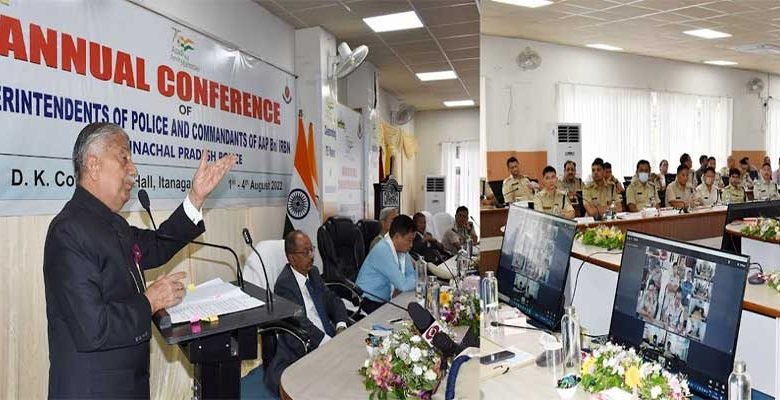 Arunachal Governor addresses annual conference of SPs and Commandants