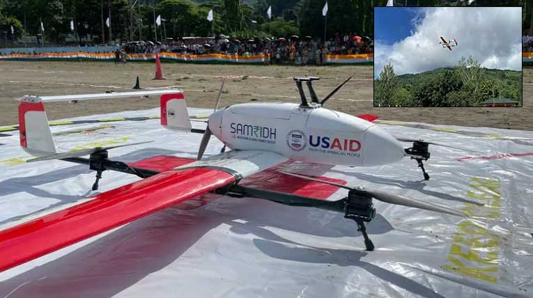 Arunachal: WEF launches drone delivery of medicines in East Kameng