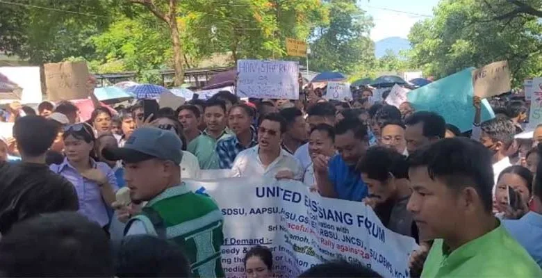 Arunachal: Protest Rally against Minor’s Rape in Pasighat