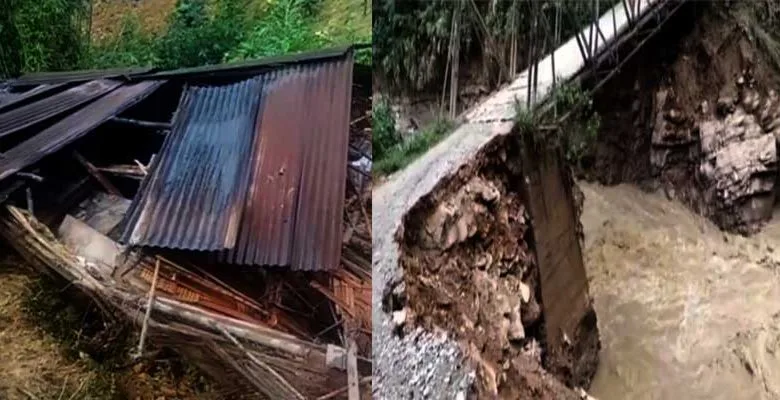 Arunachal: Several Houses wash away in Cloudburst in Yangte