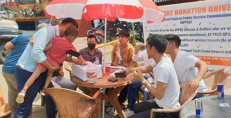 Arunachal: Aspirants organize a unique protest by crowdfunding for APPSC