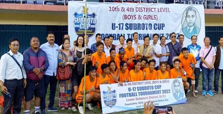 Arunachal: Talo and Yazali emerge champions at District level Subroto Mukherjee Football tourney