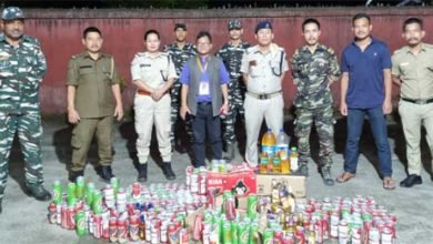 Itanagar: Police seized huge quantity of alcohol beverages from Chimpu