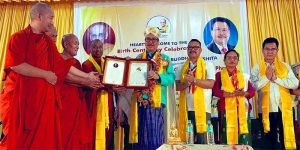 Arunachal: Chowna Mein conferred with Venerable Acharya Buddharakkhita International Award