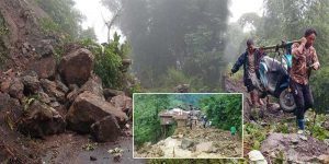 Arunachal: Landslide destroy Seven houses in Taliha
