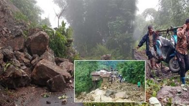 Arunachal: Landslide destroy Seven houses in Taliha