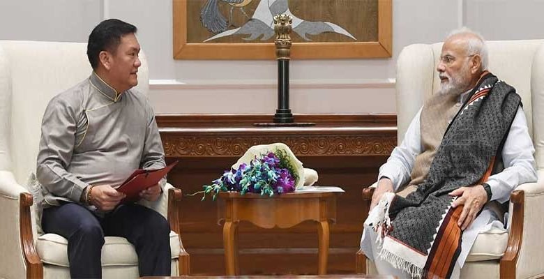 Arunachal: CM Pema Khandu Calls on PM Modi