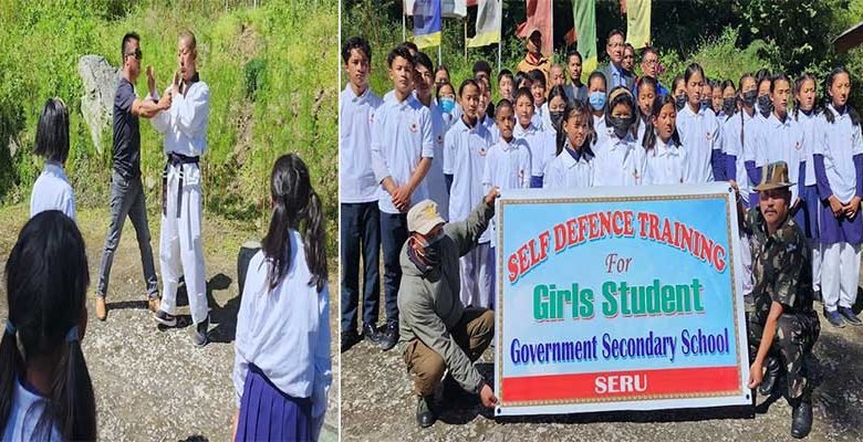 Arunachal: Tawang police organised self defense programme at Seru Govt School