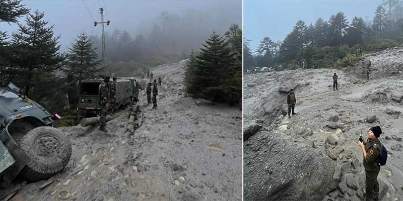 Heavy rains lash Darjeeling & Sikkim
