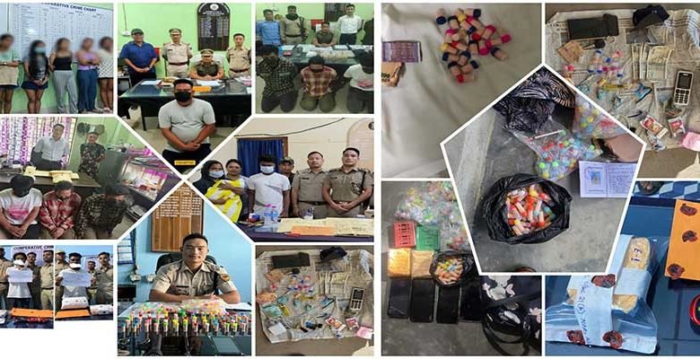 War on drugs by Itanagar Capital Police: 27 arrest, 507 gms heroin recovered in 10 days