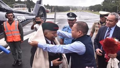 Arunachal Pradesh Governor arrives at Shillong