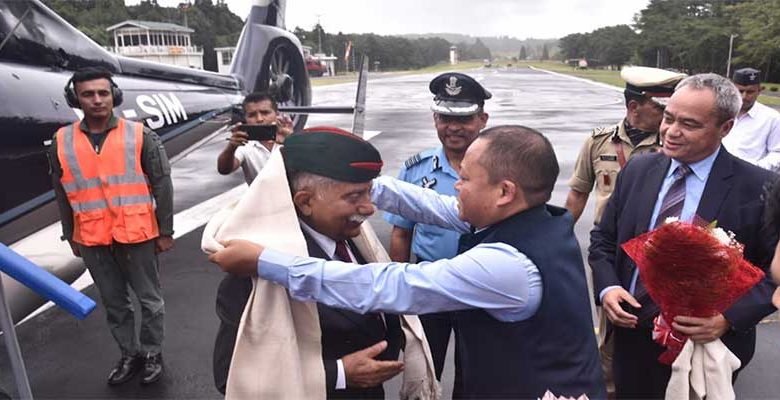 Arunachal Pradesh Governor arrives at Shillong