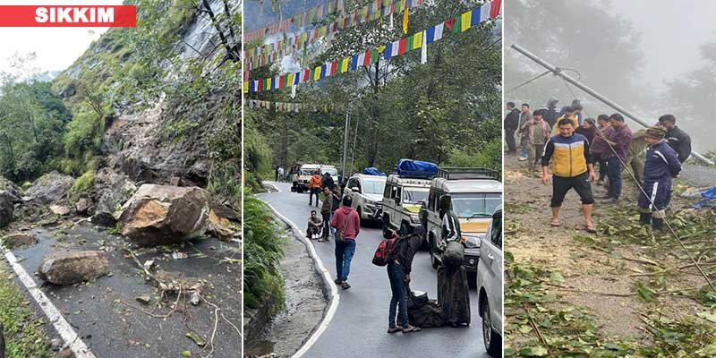 Sikkim: Heavy rains leave 200 tourists stranded in North Sikkim