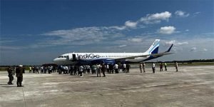 Arunachal: IndiGo Test Flight lands in Donyi Polo Airport at Itanagar