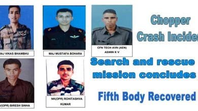 Search and rescue mission concludes in Arunachal Pradesh chopper crash incident, Fifth Body Recovered