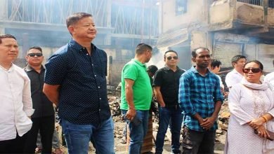 Arunachal: IMC Mayor visits Naharlagun Daily Market fire incident site