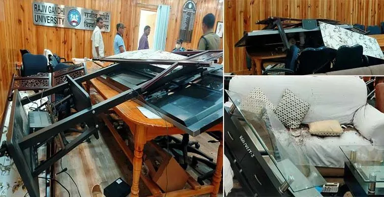 Arunachal: Students Vandalise VC Secretariat of RGU