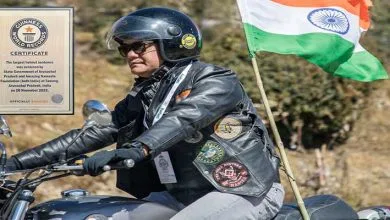 Arunachal: Tawang entered Guinness Book of World Records by forming largest helmet sentence