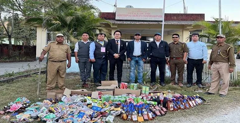Arunachal: Large quantity of liquor, tobacco products seized form Hawa Camp and Kimin