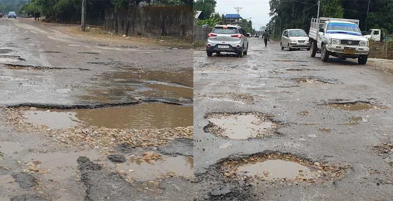 Arunachal: Dilapidated PLT road causes trouble to daily commuters
