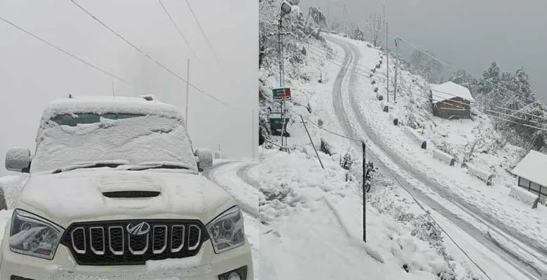 Arunachal: Six districts Experience Snowfall, advice not to come Myodia Pass