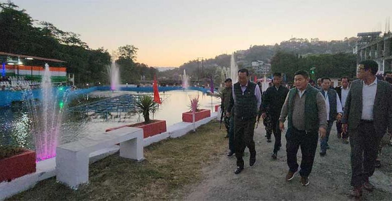 Itanagar: Chowna Mein inaugurates Musical Water Fountain with RGB Laser Show System’ at Energy Awareness Park