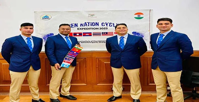 Arunachal: NIMAS Team on 6-nation Cycling Expedition