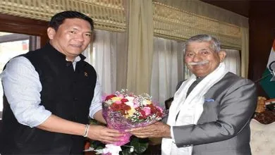Arunachal: CM Pema Khand calls on the Governor B D Mishra
