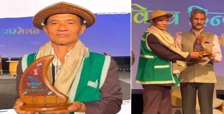 Arunachal: Hindi writer Jumsi Siram receives Vishwa Hindi Samman