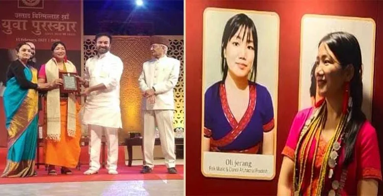 Arunachal: Oli Jerang receives Ustaad Bishmillah Khan Yuva purashkar