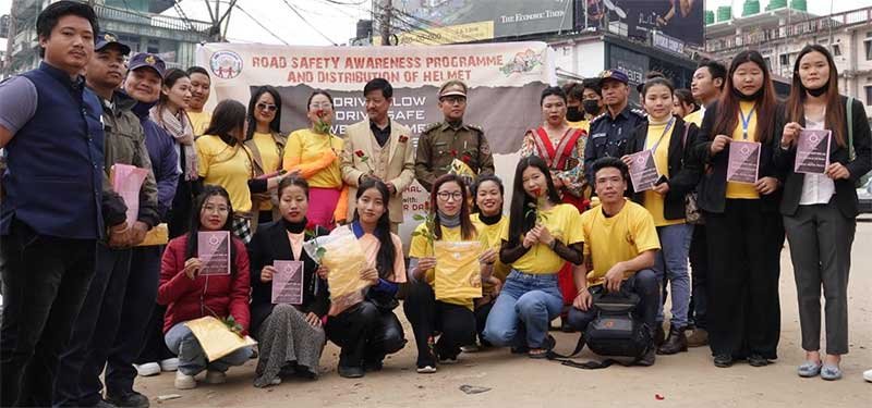 Team One Arunachal in collaboration with Arunachal Super Dancer conducted a Traffic Awareness campaign at Itanagar