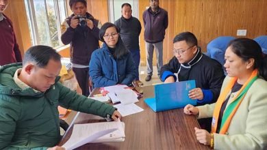 Arunachal: Tsering Lhamu files nomination for Lungla Bye-election