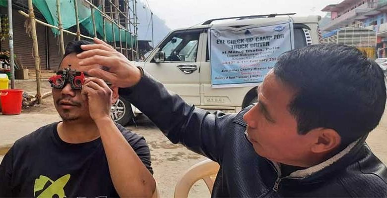 Arunachal: ZVCMS organizes free eye camps for commercial truck drivers