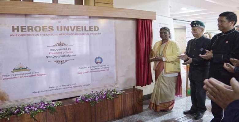 Arunachal: President Murmu inaugurates exhibition on the unsung heroes at RGU