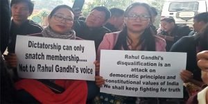 Arunachal: APCC organises 'Satyagraha' in solidarity with Congress leader Rahul Gandhi