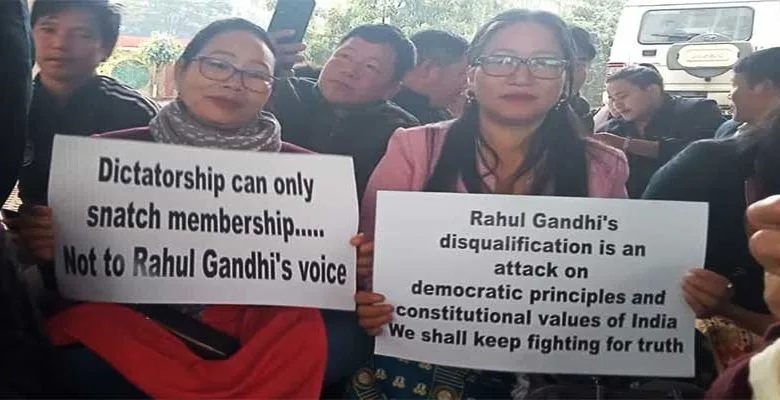 Arunachal: APCC organises 'Satyagraha' in solidarity with Congress leader Rahul Gandhi