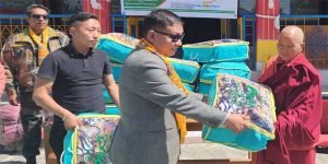 Arunachal: Blankets distributed to nuns of Singsur Ani gonpa of Lhou village
