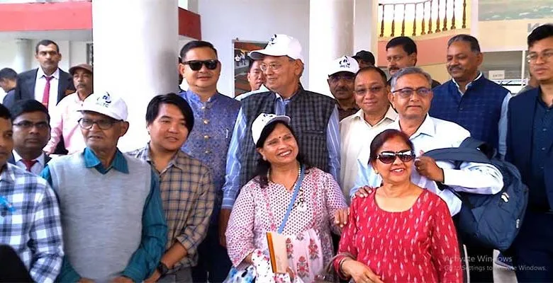 Arunachal: Tamme Phassang extended greeting to Tourist reached Yupia in 'Bharat Gaurav Tourist Train'