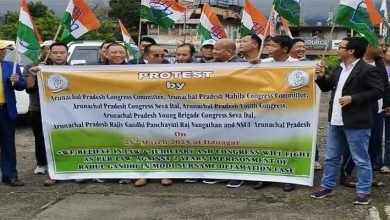 Arunachal: APCC protests Rahul Gandhi’s conviction in criminal defamation case