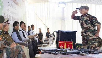 Arunachal: 14 ENGG cadres surrender before CM Pema Khandu