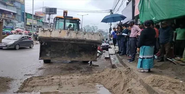 Itanagar: In view of G20 Summit IMC conducts eviction, clearance drive