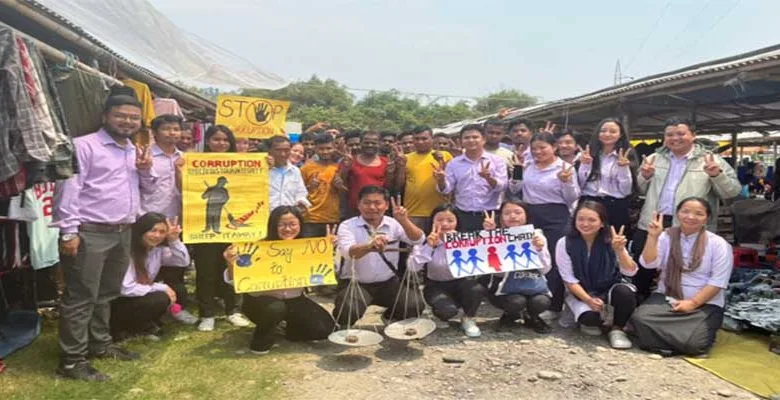 Arunachal: RGU’s students conduct Community Awareness Campaign on ‘Corruption’