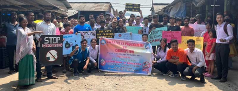 Arunachal: RGU’s students conduct Community Awareness Campaign on ‘Corruption’