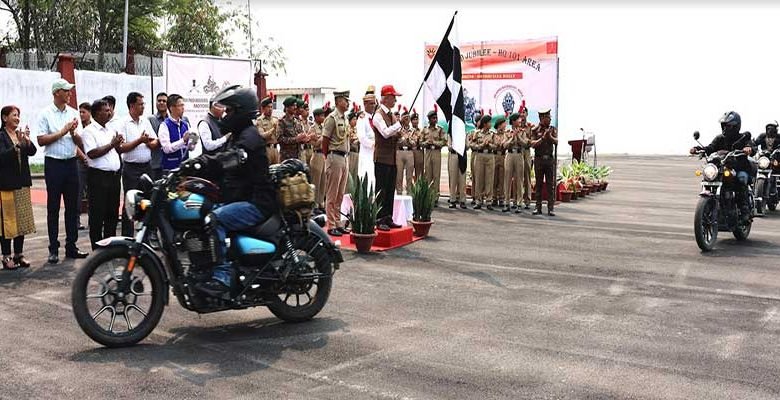 Arunachal: Governor flags off Arunachal leg of the Rhino Motorcycle Rally