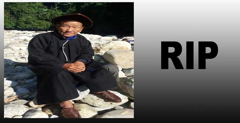 Arunachal: Tomka Tali, HGB of Siru Tali Passes Away