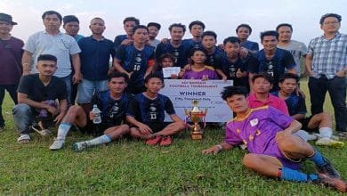 Arunachal: Ledum village lifts the trophy of Adi Banggo Football Tournament by beating Borguli by 2-1
