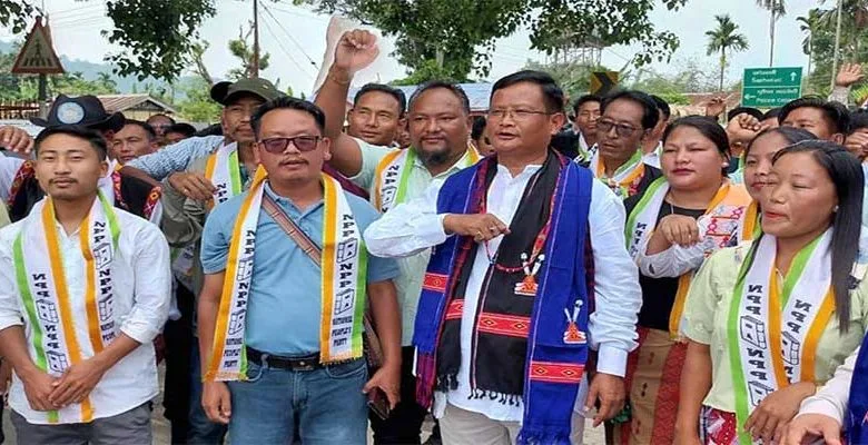 Arunachal: NPP organized a political rally in Longding