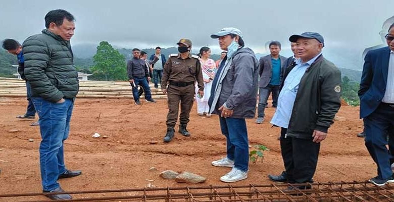 Arunachal: Biyuram Wahge inspects ongoing construction of Mini Secretariat in Pakke Kessang