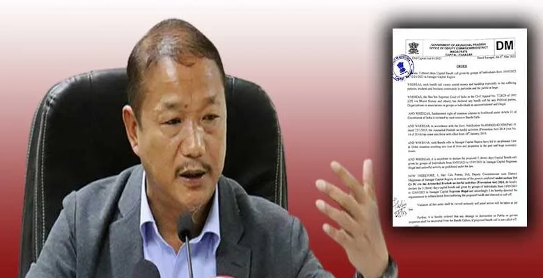 Proposed 3 days Itanagar Capital Region bandh is Illegal: Bamang Felix
